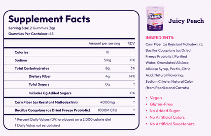 His Pleasures™ Sugar-Free Pre+Probiotic Fiber Gummies